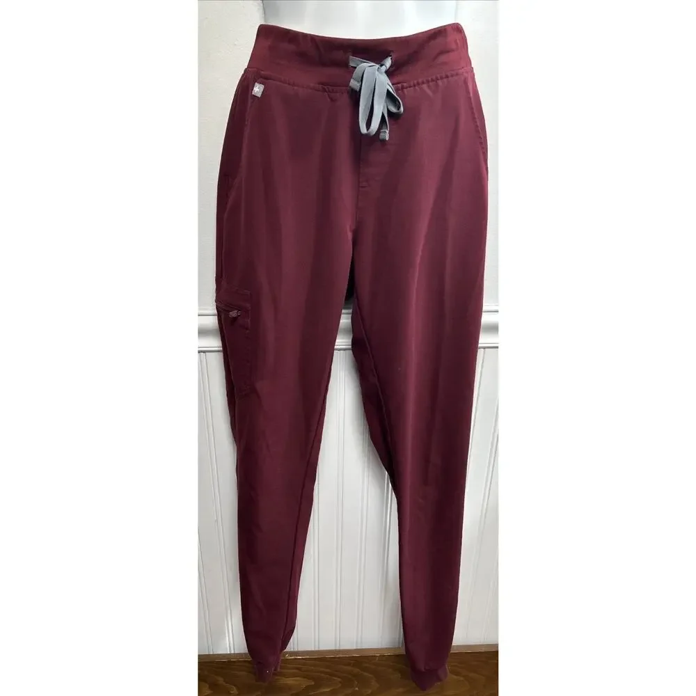 Lot of Three Figs Bottoms/Pants S Technical Collection Navy & Red Joggers